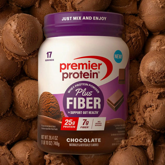 Chocolate Protein Plus Fiber Powder